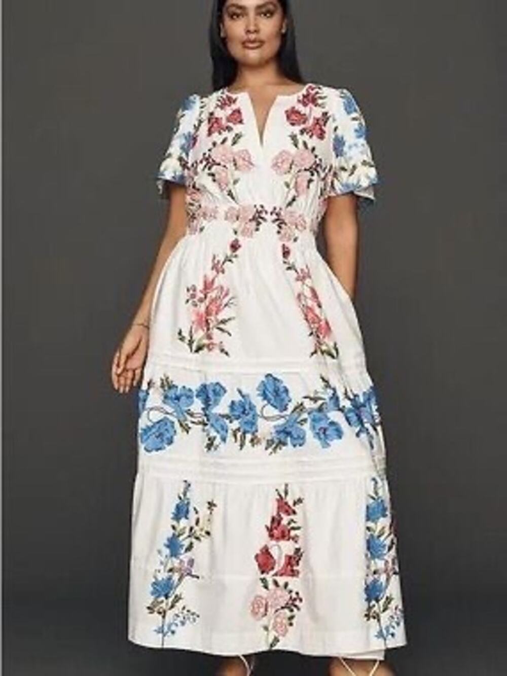 Anthropologie Somerset Maxi Dress Beautiful Floral Print NWT 3X Plus